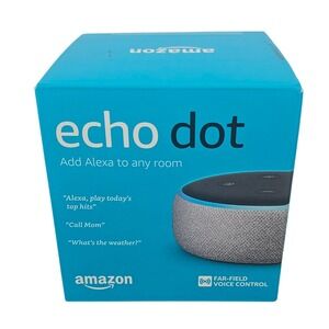 Amazon Echo Dot 3rd Gen Smart Speaker Heather Gray (D9N29T) Alexa Open Box